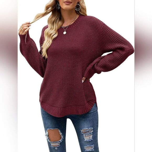 Pinque Plum Knit Sweater Size L - Picture 1 of 10